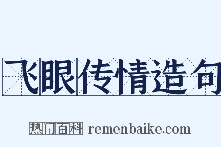 飞眼传情造句是什么意思的图片